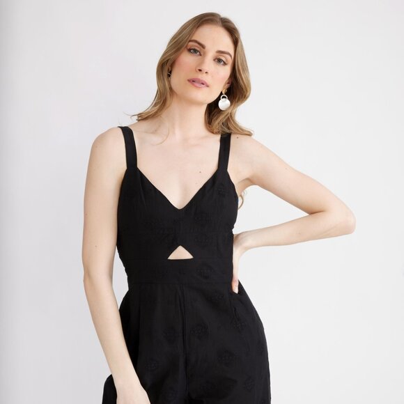 Desigual 100% Cotton Black Jumpsuit - Picture 1 of 6